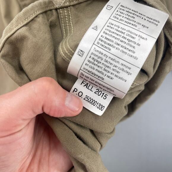 Carhartt Men’s Thick Work Shirt Size Lg Tall Beige Outdoors Workwear Rugged - Picture 11 of 13